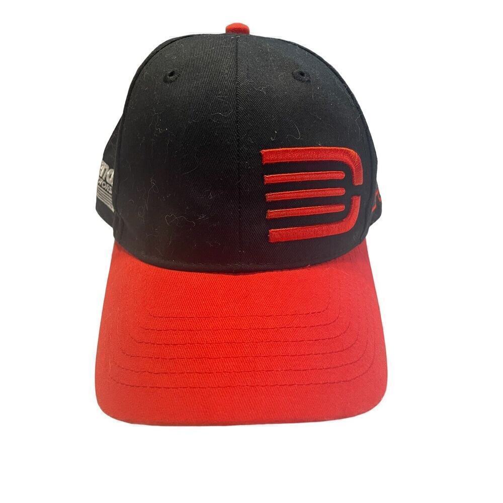 Nascar Hat Cap Fitted Mens 7 1/8 Black Red Jeff Gordon Racing New Era Logo